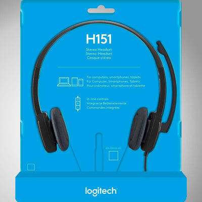 Audifonos c/ Microfonos H151 oficina / call center Plug and play - Achorao