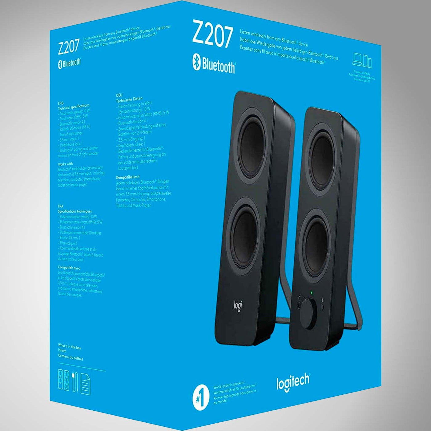 Parlantes Logitech Z207 2.0 Bluetooth