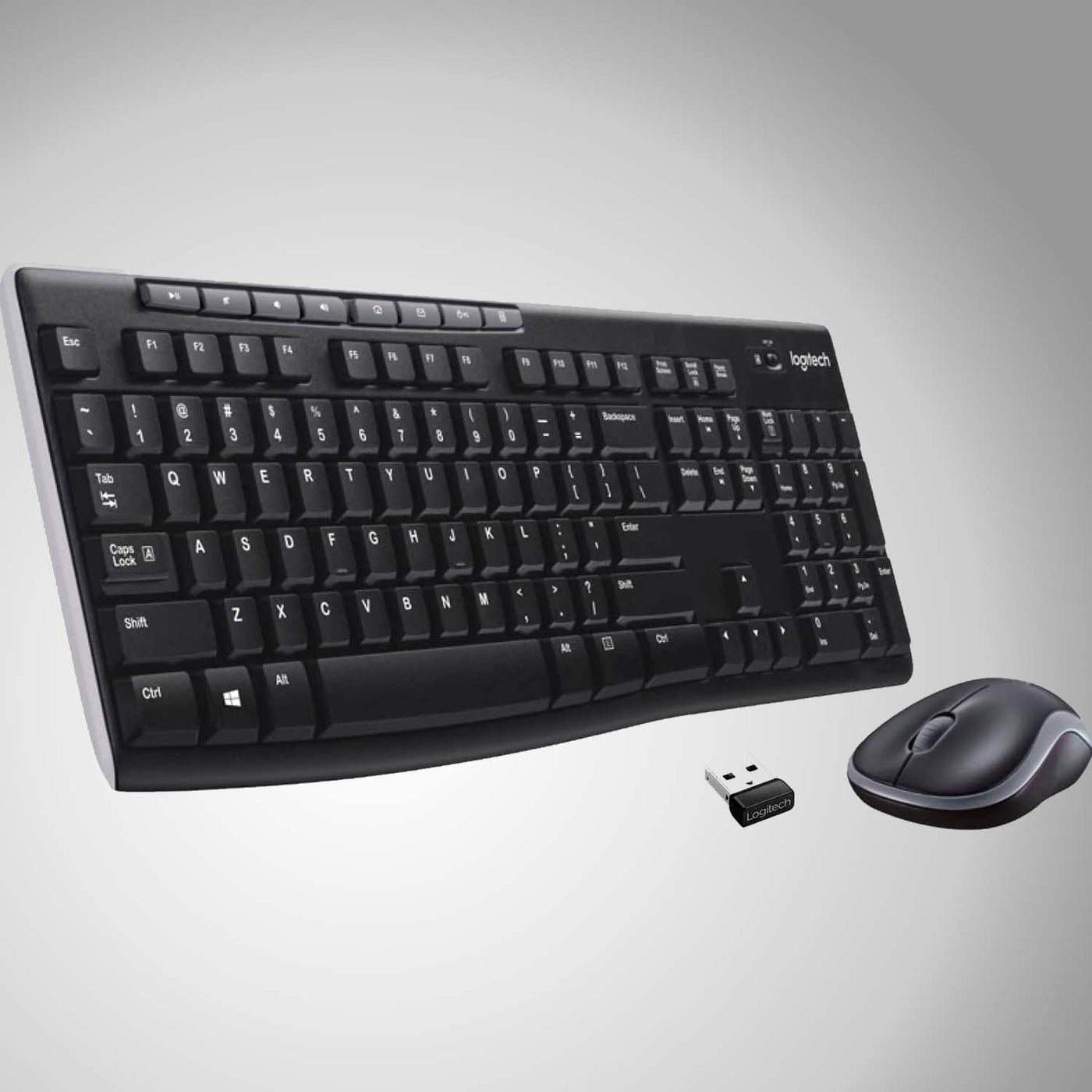 DEMO Teclado & Mouse MK270 Inalámbricos Confort