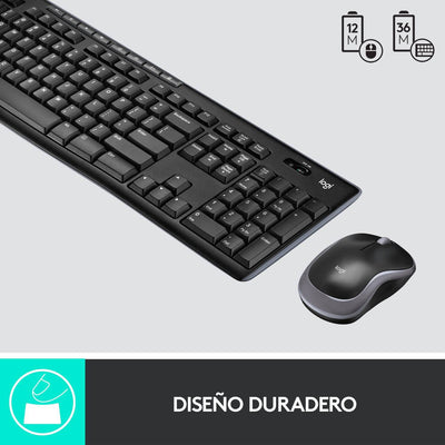 DEMO Teclado & Mouse MK270 Inalámbricos Confort