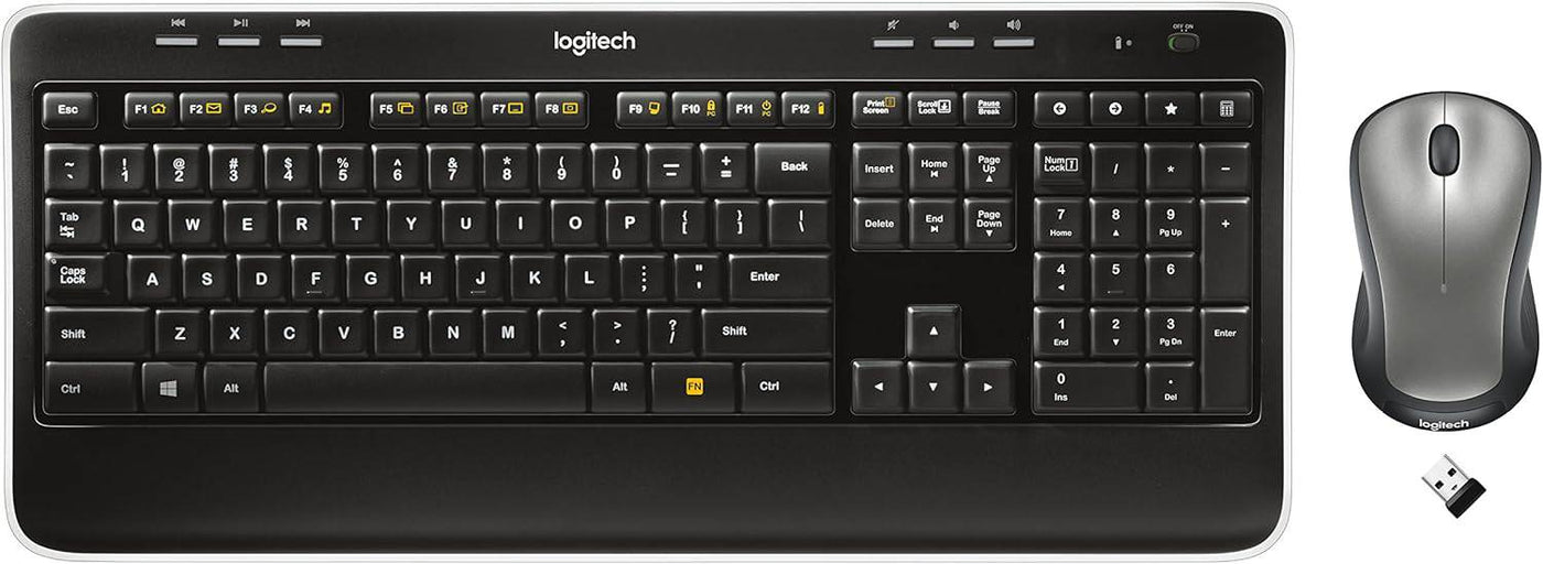 Logitech Combo de teclado y mouse inalámbricos MK520