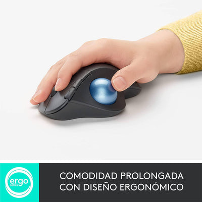 Mouse Logitech Ergo M575 TrackBall Inalámbrico Bluetooth(P163B)