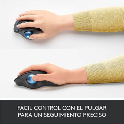 Mouse Logitech Ergo M575 TrackBall Inalámbrico Bluetooth(P163B)