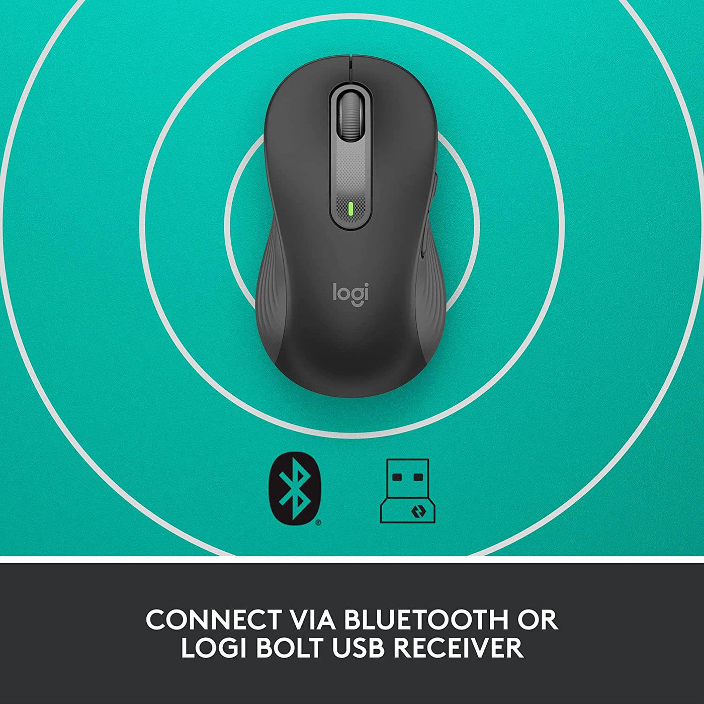 Mouse Logitech Inalámbrico  M650 L Left signature para usuarios zurdos