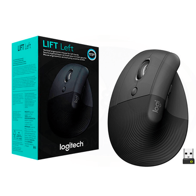 DEMO Mouse Logitech Lift Vertical Zurdo Wireless Oficina Cómodo