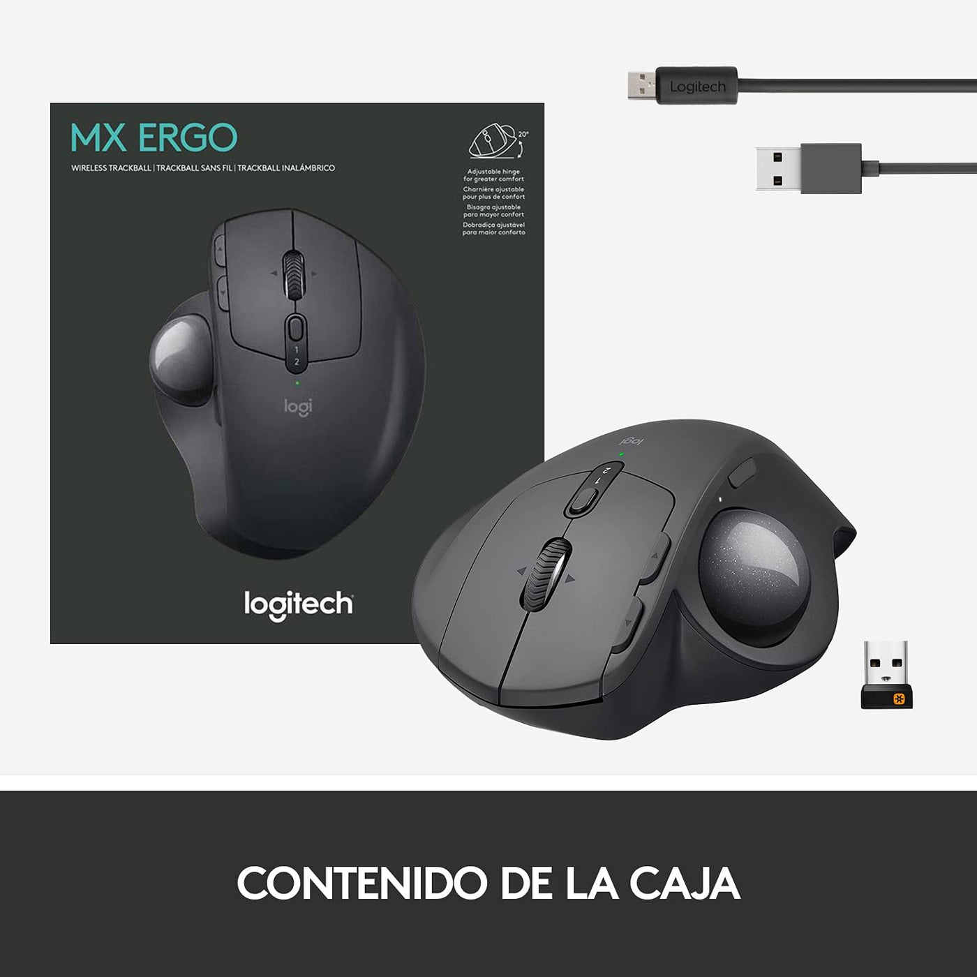 Mouse Logitech Mx Ergo Trackball Inalambrico Bluetooth Mac Windows