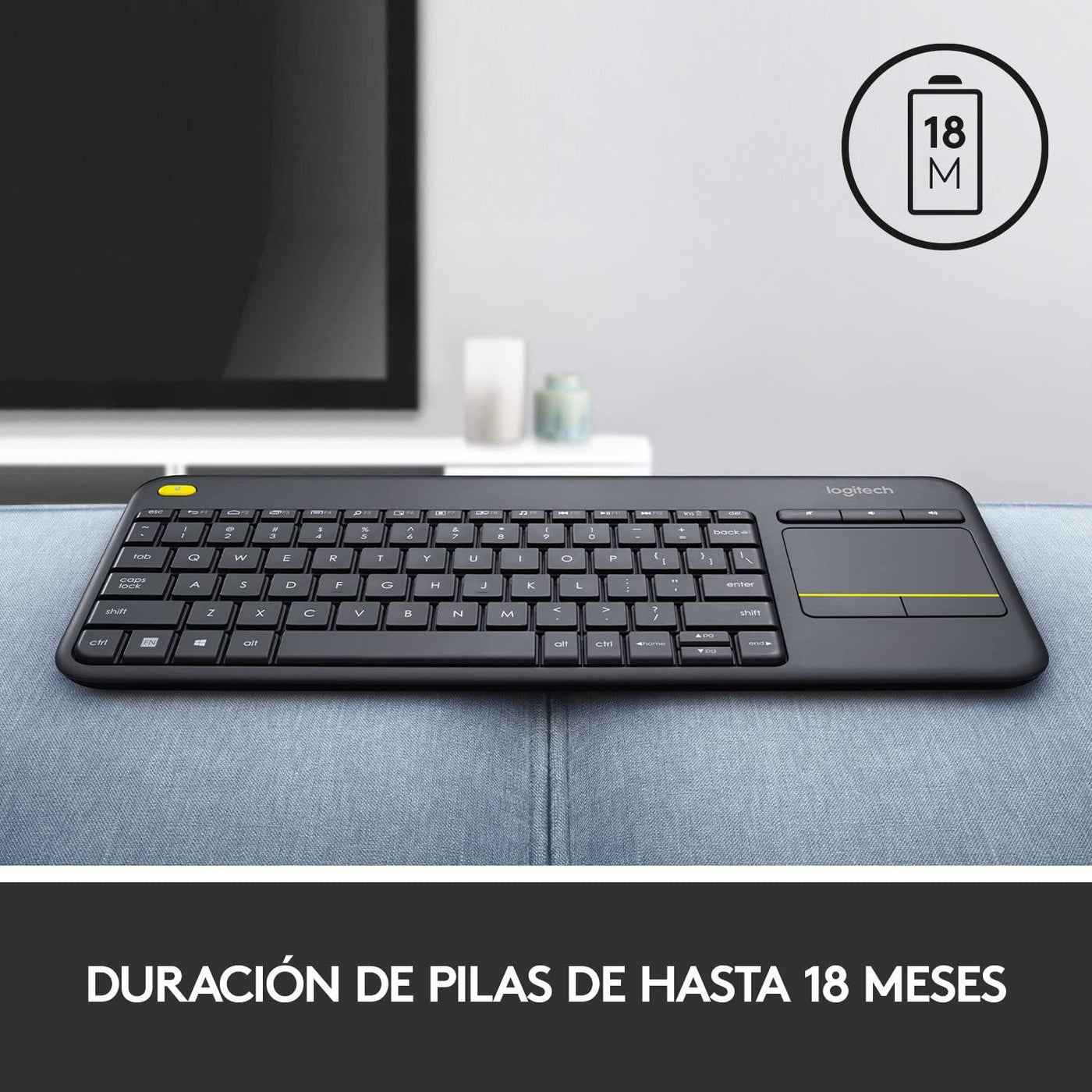 Teclado K400 Inalambrico Touchpad incluido