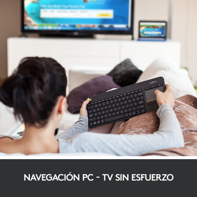 Teclado K400 Inalambrico Touchpad incluido