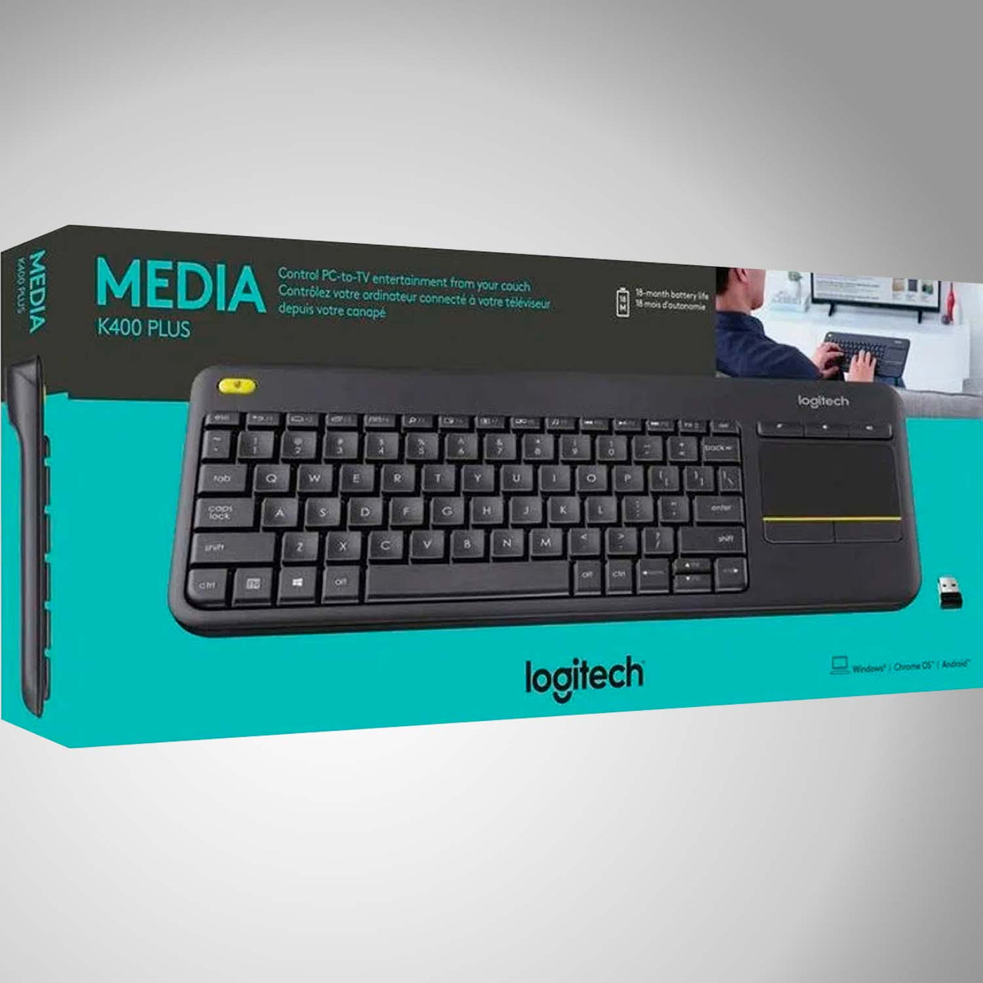 Teclado K400 Inalambrico Touchpad incluido