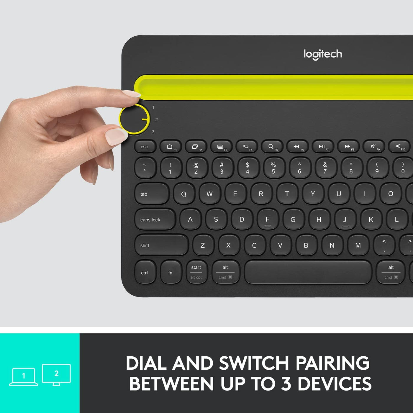 Teclado Logitech K480 Inalámbrico Multidispositivo Bluetooth