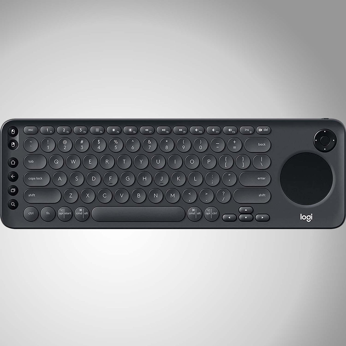 Teclado Logitech K600 Smart TV Inalámbrico USB Multimedia Touchpad