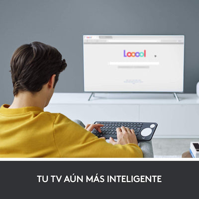 Teclado Logitech K600 Smart TV Inalámbrico USB Multimedia Touchpad