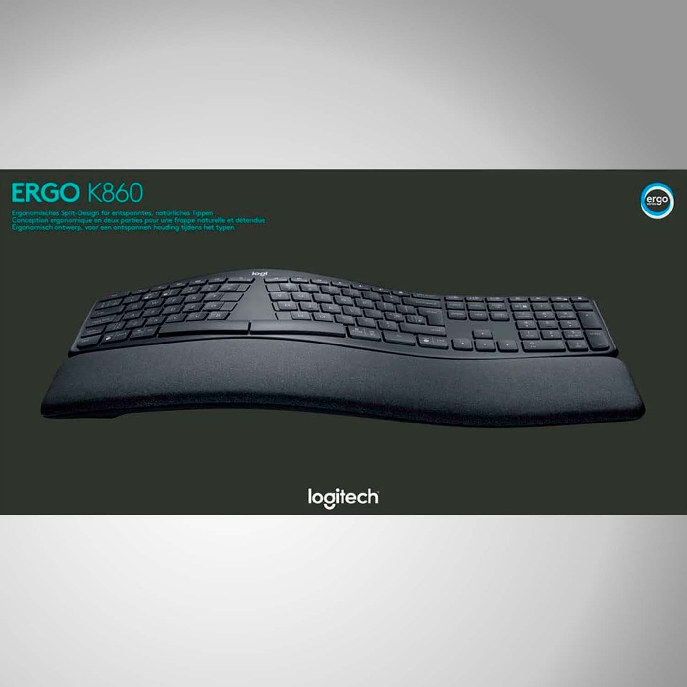 Teclado Logitech K860 ERGO Inalámbrico Ergonómico Bluetooth