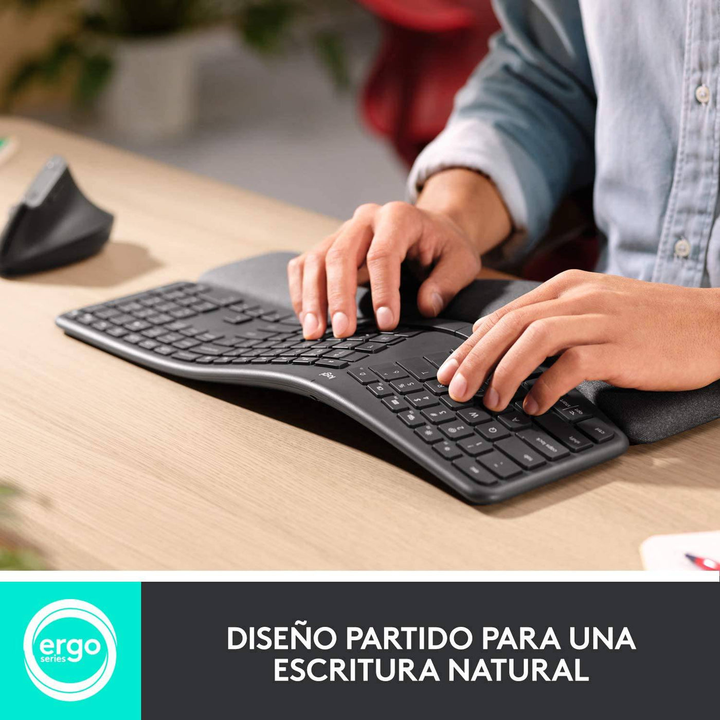 Teclado Logitech K860 ERGO Inalámbrico Ergonómico Bluetooth