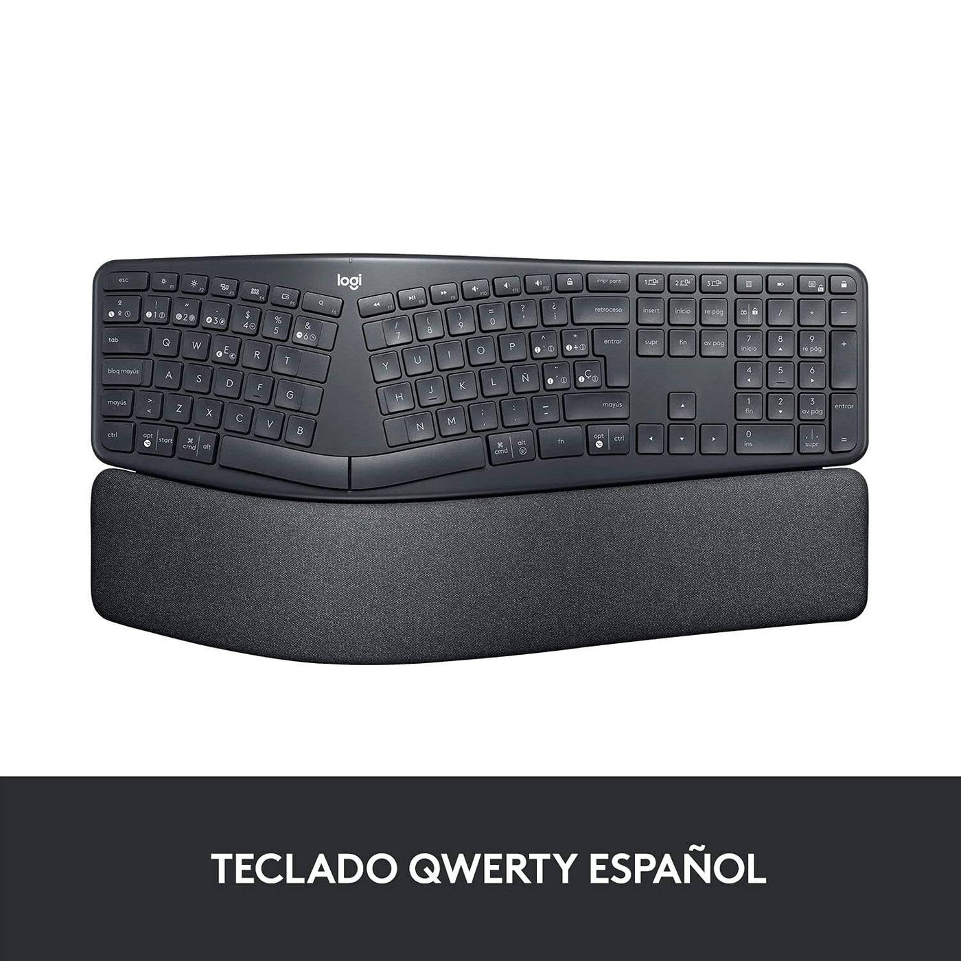 Teclado Logitech K860 ERGO Inalámbrico Ergonómico Bluetooth