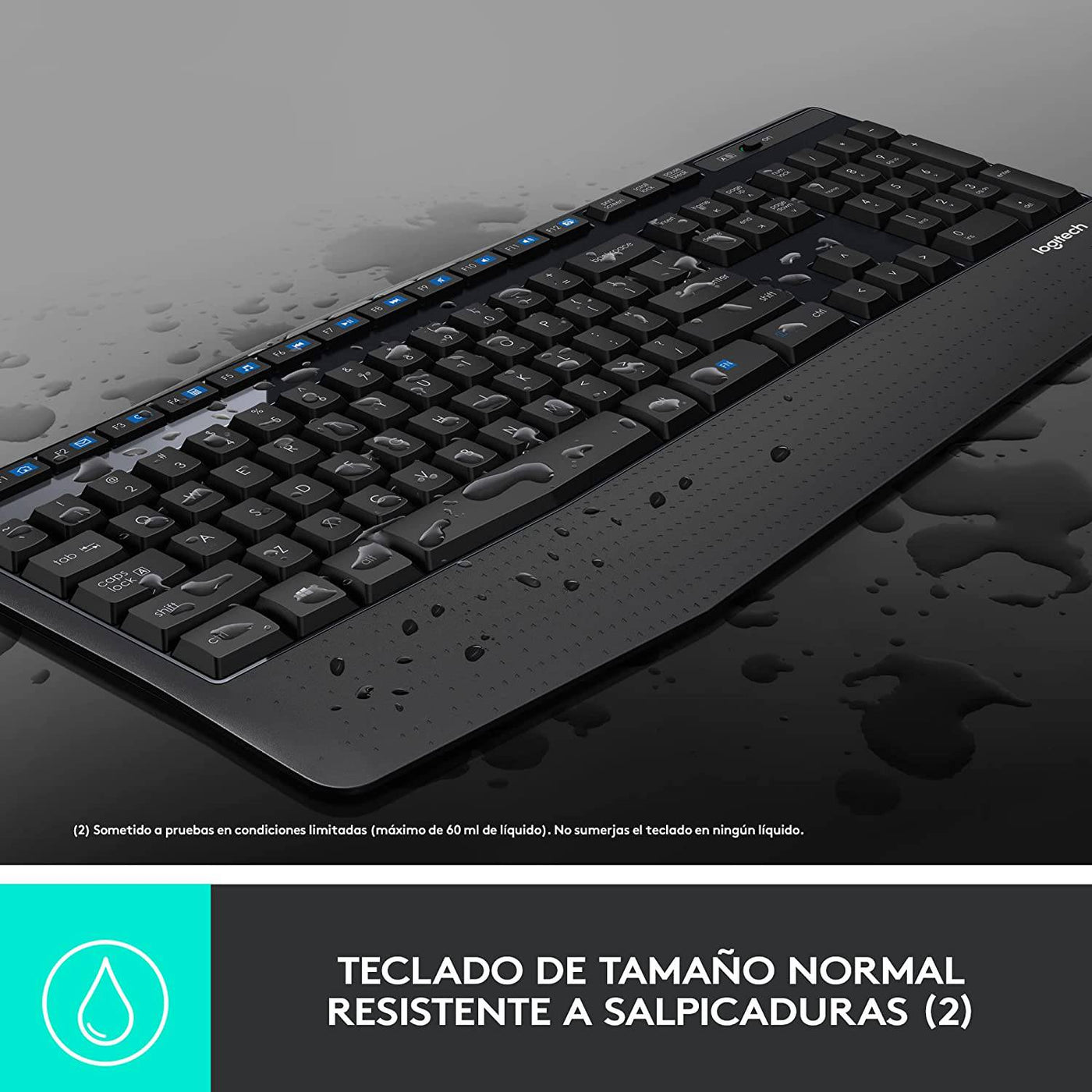 Teclado & Mouse Inalámbricos MK345 Confort  Plug and Play