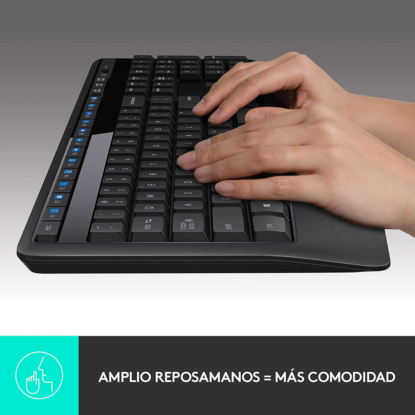 Teclado & Mouse Inalámbricos MK345 Confort  Plug and Play