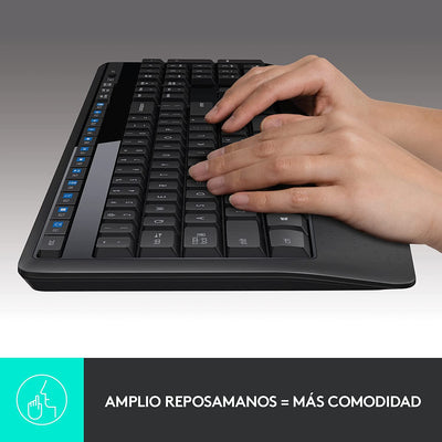 Teclado & Mouse Inalámbricos MK345 Confort  Plug and Play