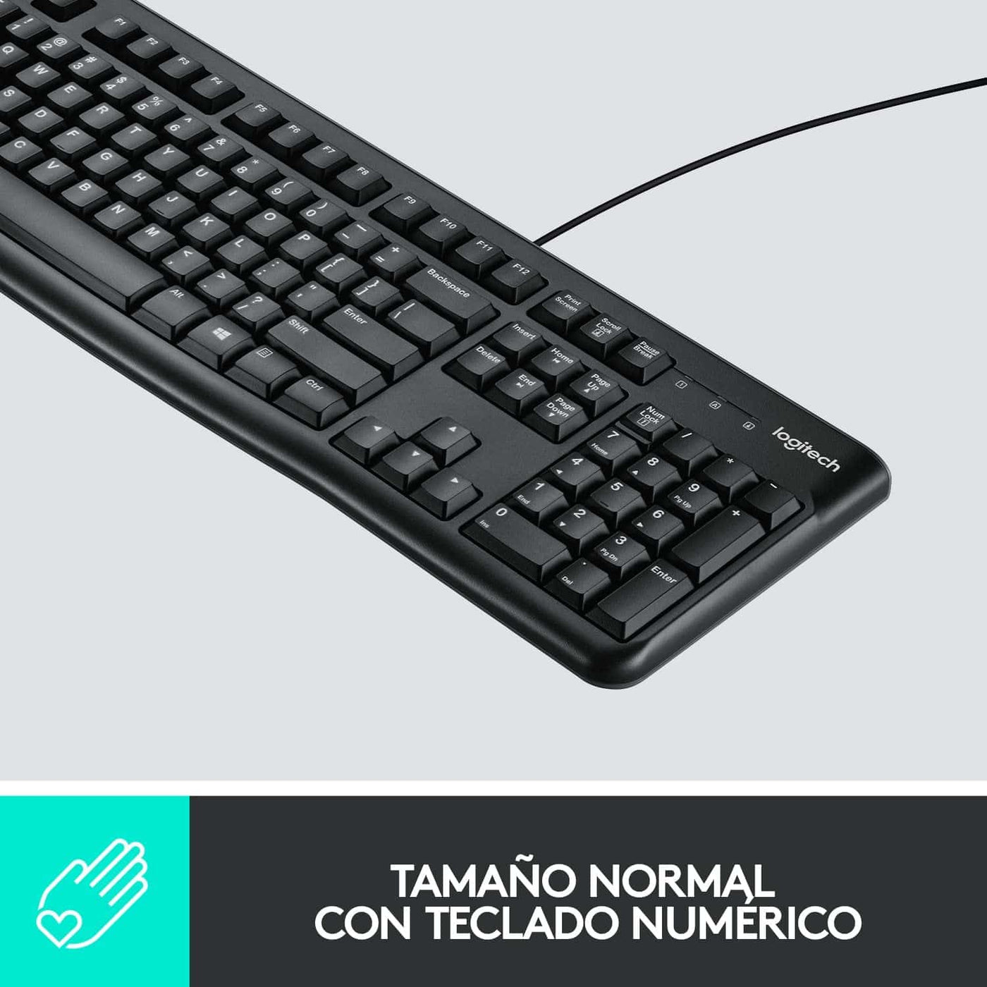 Teclado & Mouse MK120 Anti salpicaduras