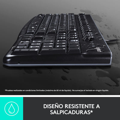 Teclado & Mouse MK120 Anti salpicaduras