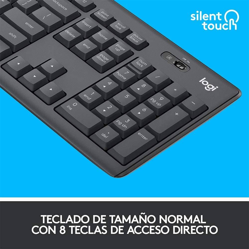 Teclado & Mouse MK295 Inalámbricos Silencioso