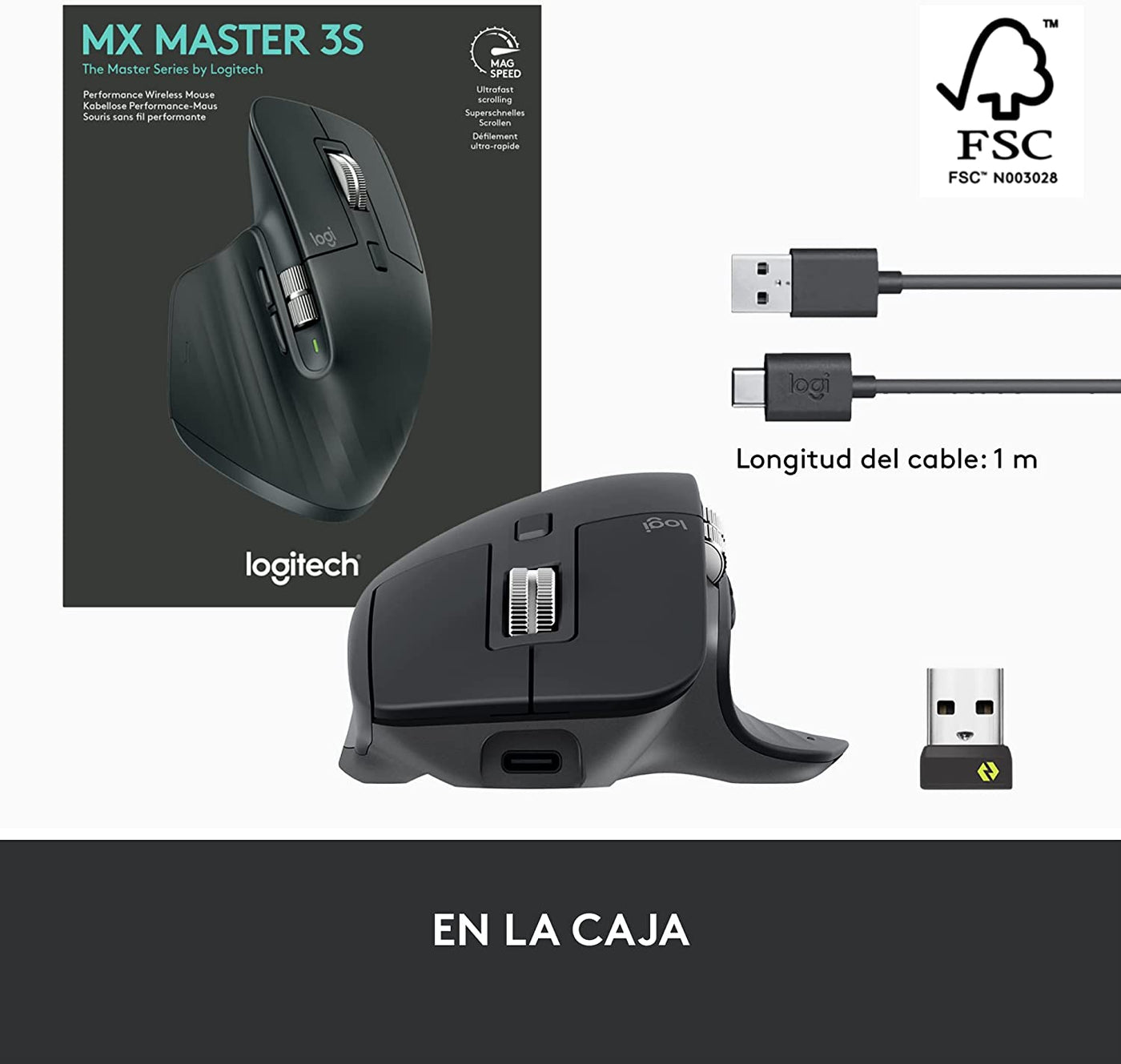 Mouse Mx Master 3S Multidispositivo Wireless Bluetooth Mac Windows