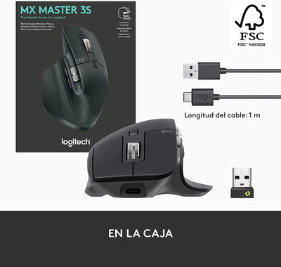 Mouse Mx Master 3S Multidispositivo Wireless Bluetooth Mac Windows