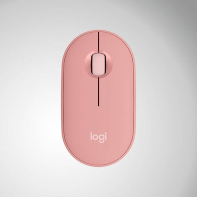 Pebble Mouse 2 M350S Bluetooth wireless ligero, personalizable, clics discretos, Easy-Switch, Windows, macOS, iPadOS, Android, ChromeOS