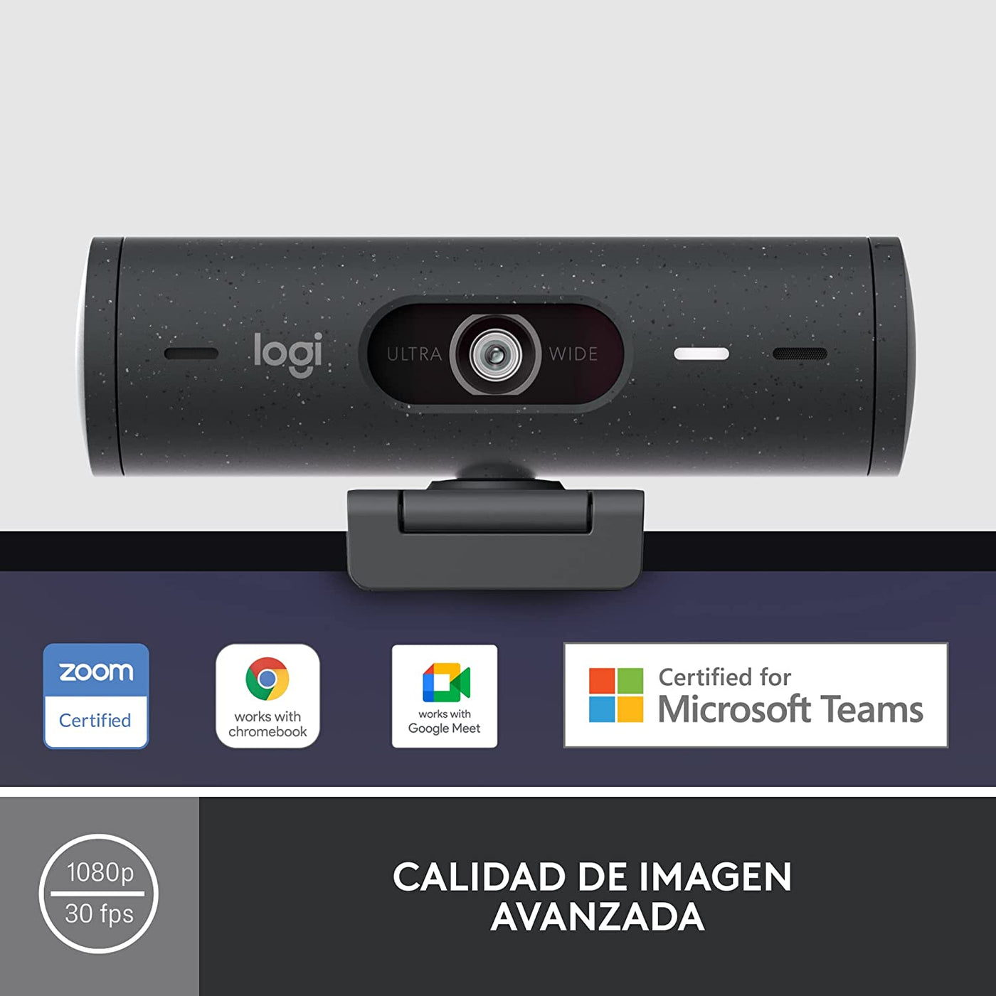 Webcam Logitech Brio 500 Full Hd 1080p