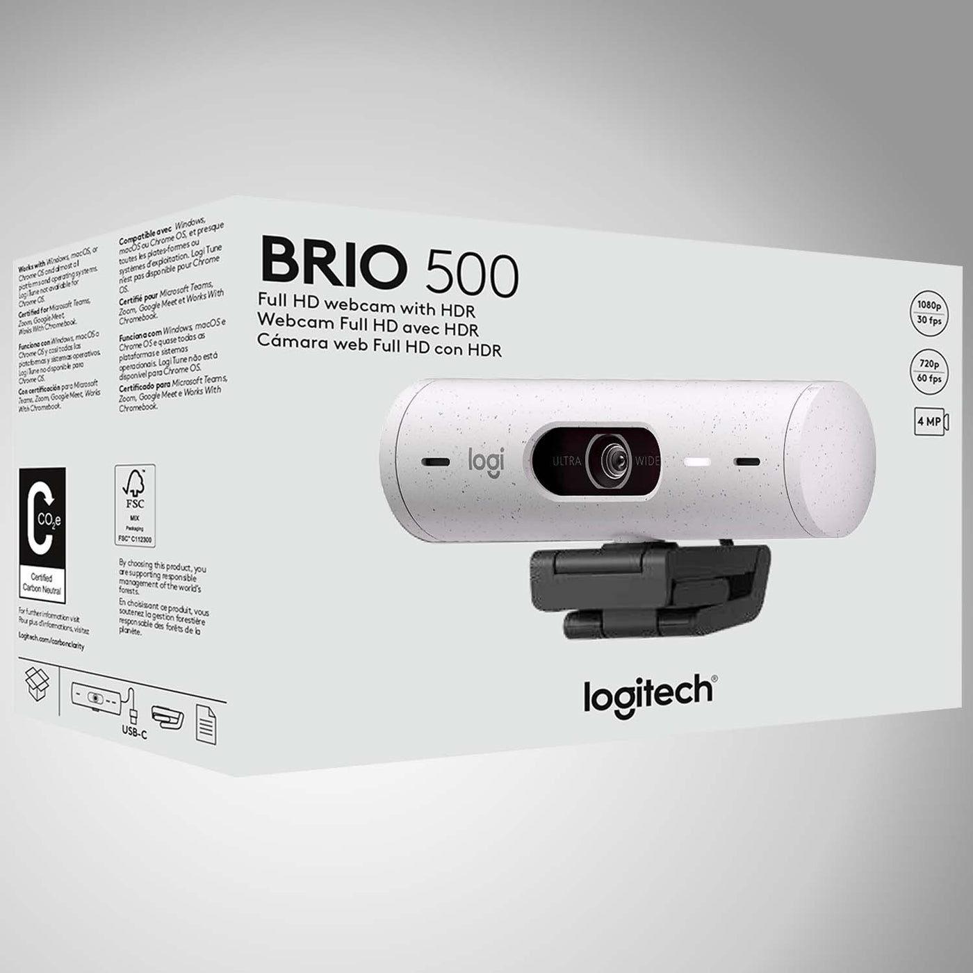 Webcam Logitech Brio 500 Full Hd 1080p