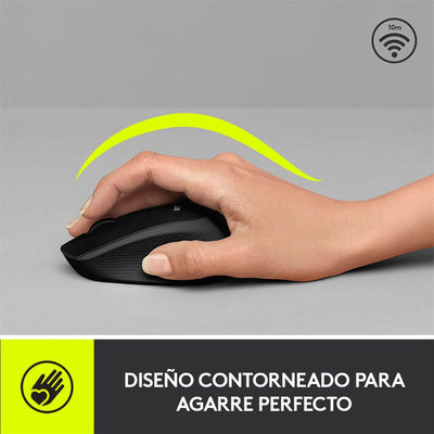 Mouse Logitech M280 Wireless Inalámbrico Ergonómico USB(P163B)