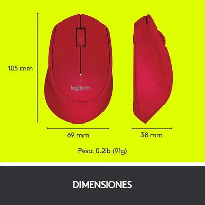 Mouse Logitech M280 Wireless Inalámbrico Ergonómico USB(P163B)