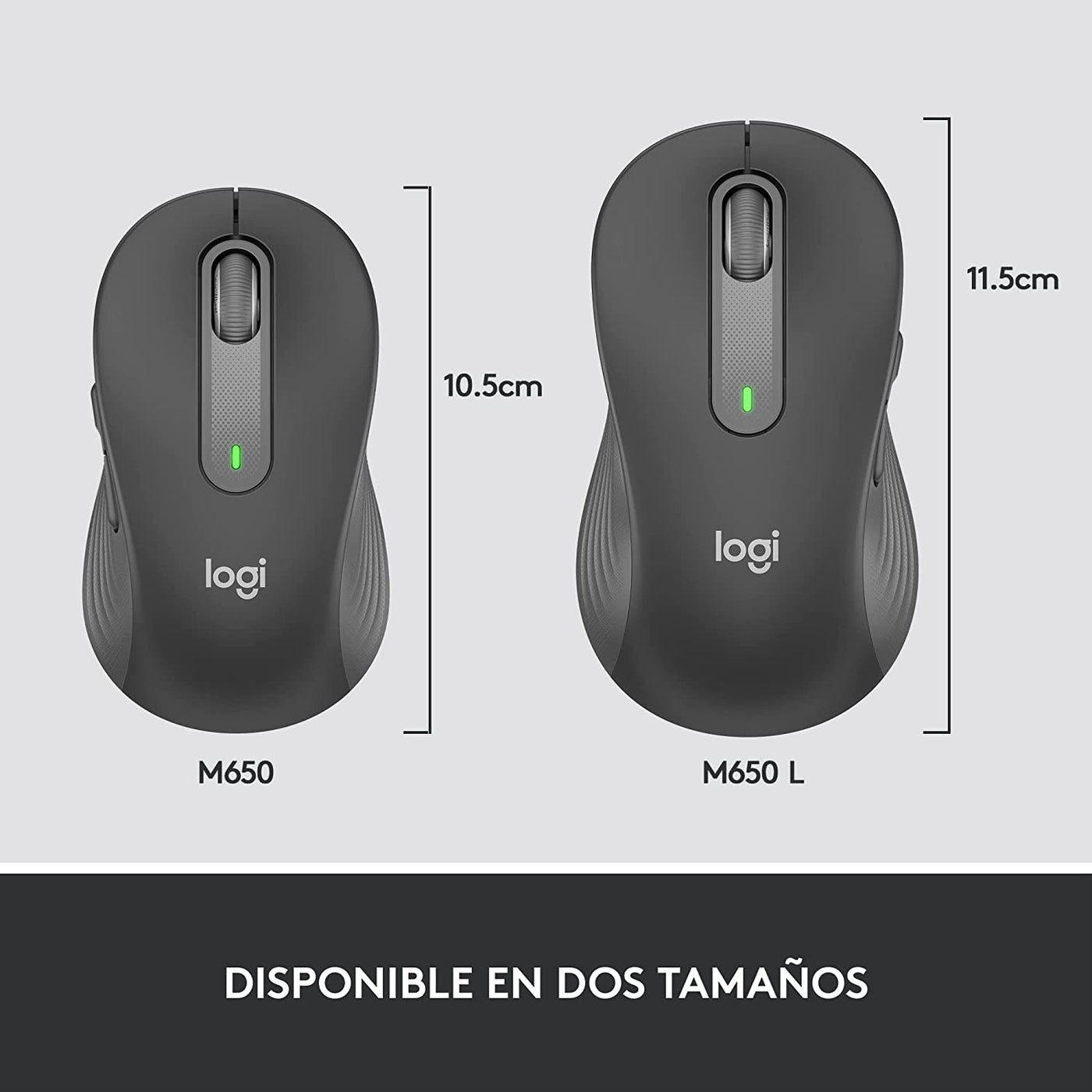 Mouse Logitech M650 Inalámbrico Ambidiestro Bolt Signature(P163B)