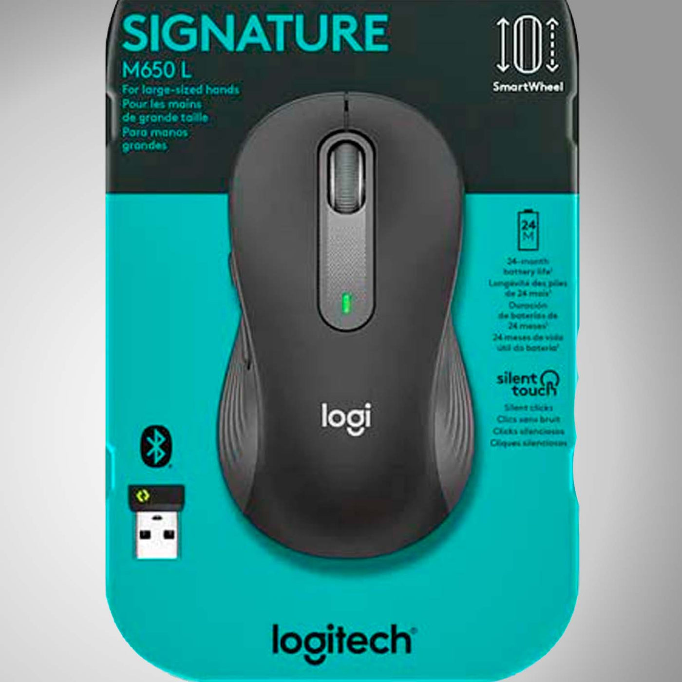 Mouse Logitech M650 Tamaño L Wireless(P163B)