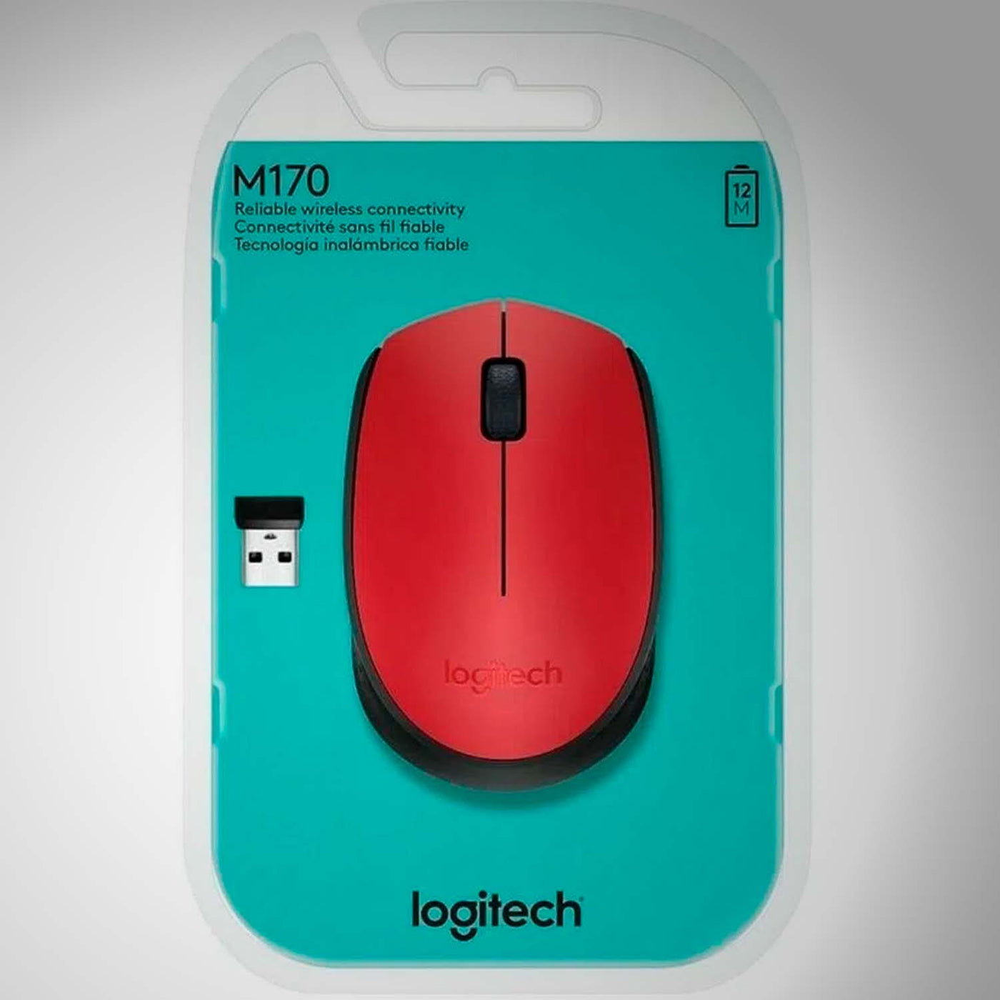 Mouse Logitech M170 Confort Inalámbrico Plug and Play(P163B)