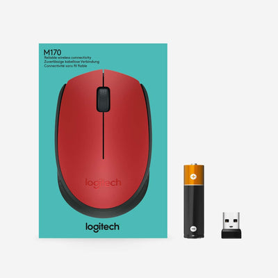 Mouse Logitech M170 Confort Inalámbrico Plug and Play(P163B)