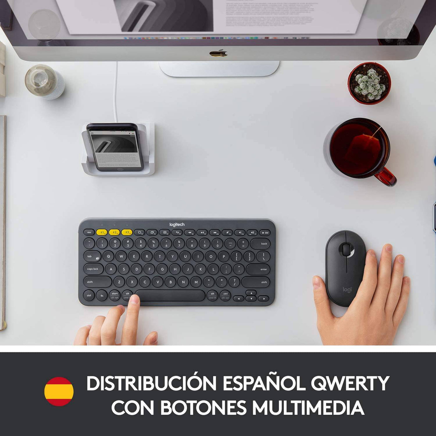 Teclado Logitech K380 Inalámbrico Multidispositivo Bluetooth