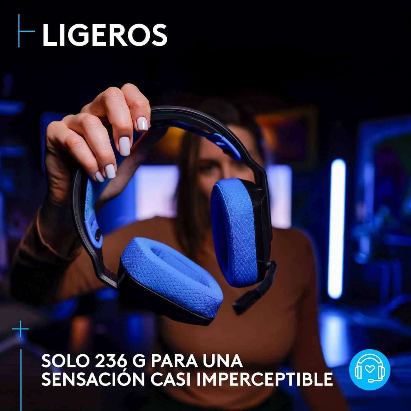 Audífonos Gamer Logitech G G535 Inalámbrico Lightspeed PS5/PS4/PC