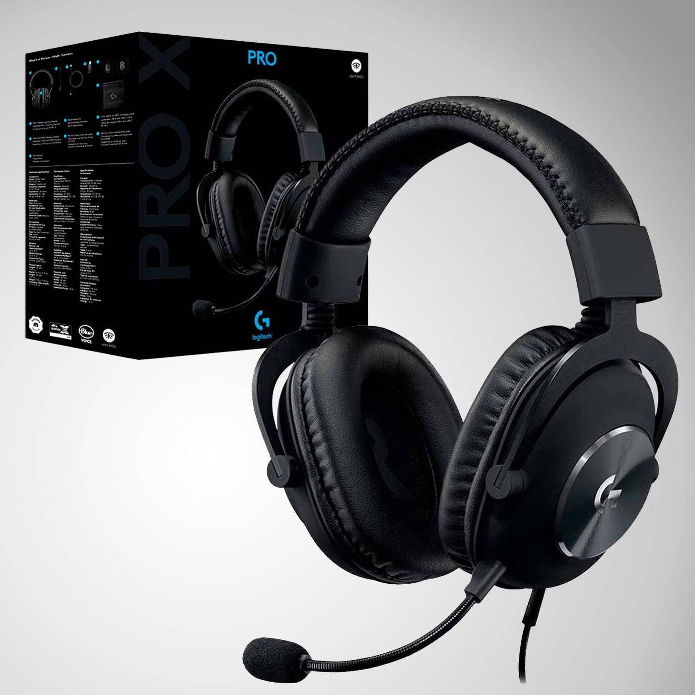 Audífonos Gamer Logitech Pro X - 7.1 Blue Voice Material Premium