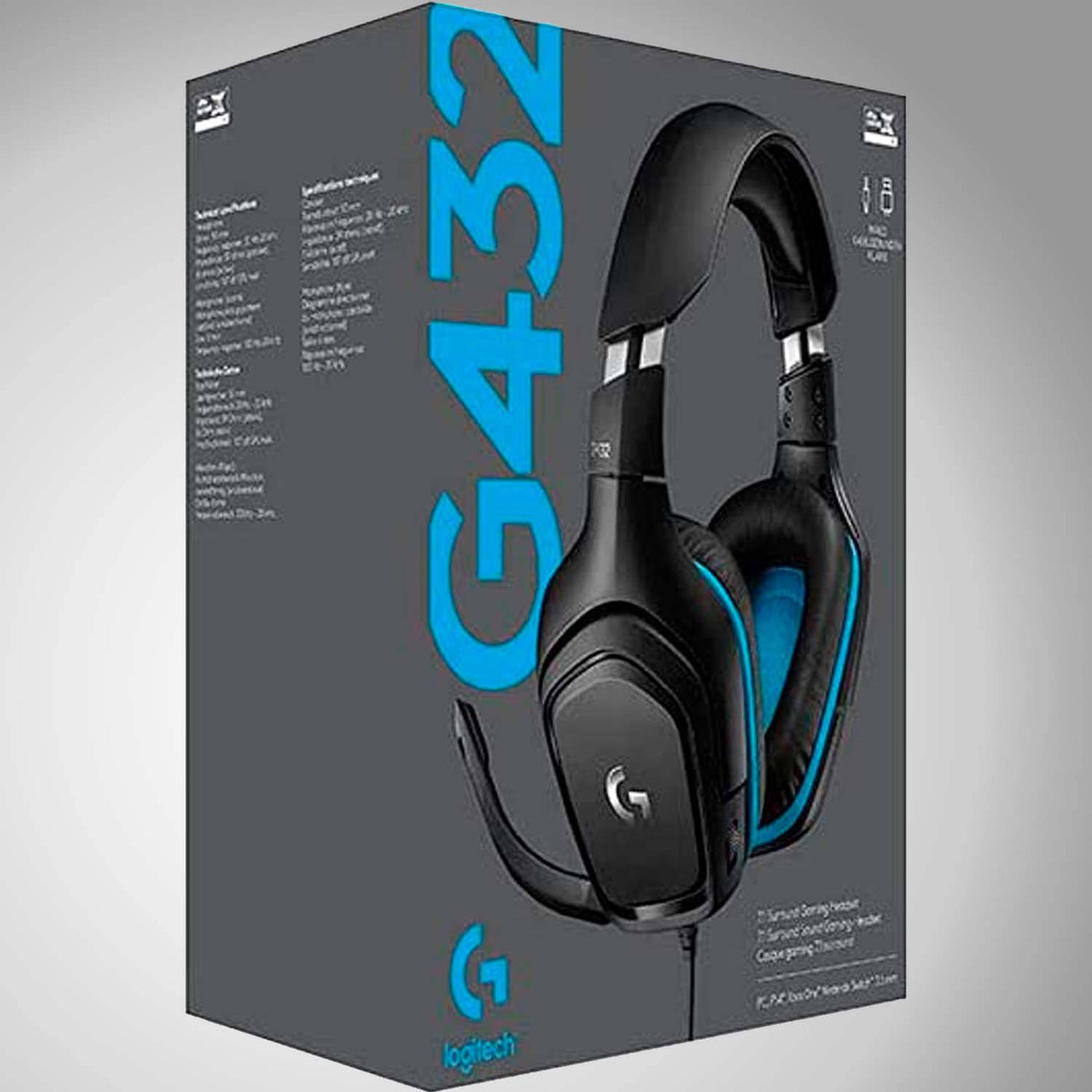 Audífonos Gamer USB Logitech G432 Tecnología DTS