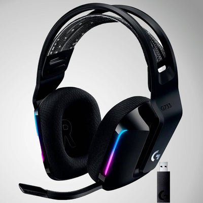 Audífonos Gamer Inalámbricos Logitech G733 Blue con luz RGB LED