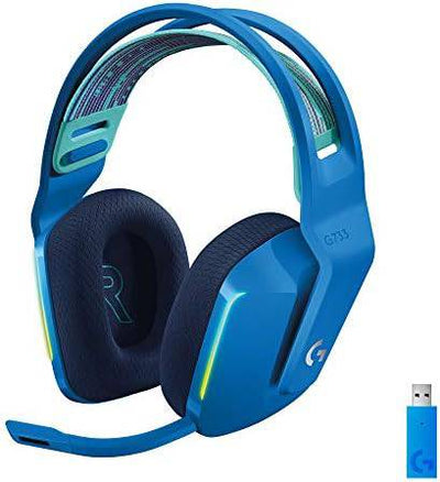 Audífonos Gamer Inalámbricos Logitech G733 Blue con luz RGB LED