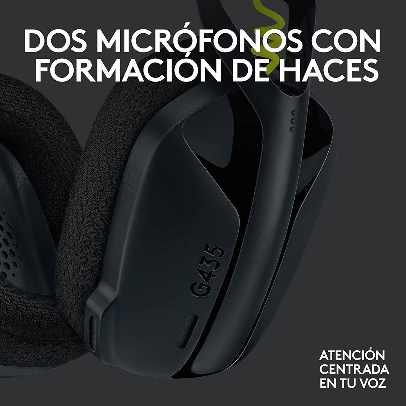 Audífonos Gamer Logitech G435 Inalámbricos Lightspeed / Bluetooth