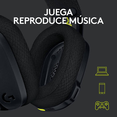 Audífonos Gamer Logitech G435 Inalámbricos Lightspeed / Bluetooth