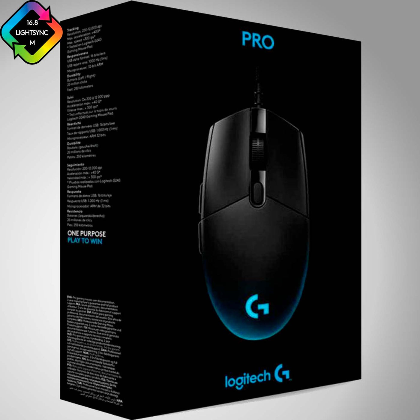 DEMO Mouse Gamer Logitech G Pro Hero 25K DPI 6 Botones Rgb