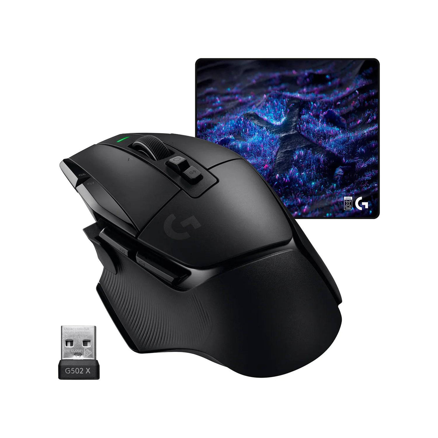 Mouse Gamer Logitech G502 X Plus Negro + MousePad G640 Edicion Aniversario (De Regalo)