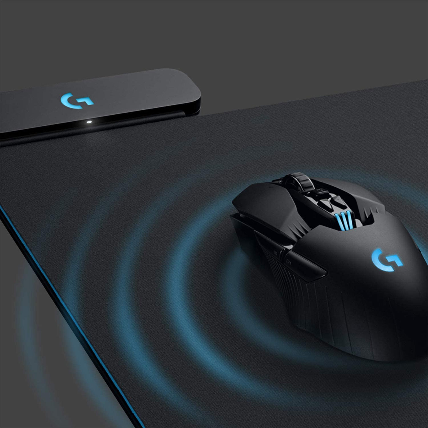 Mousepad cargador Powerplay Lightspeed RGB