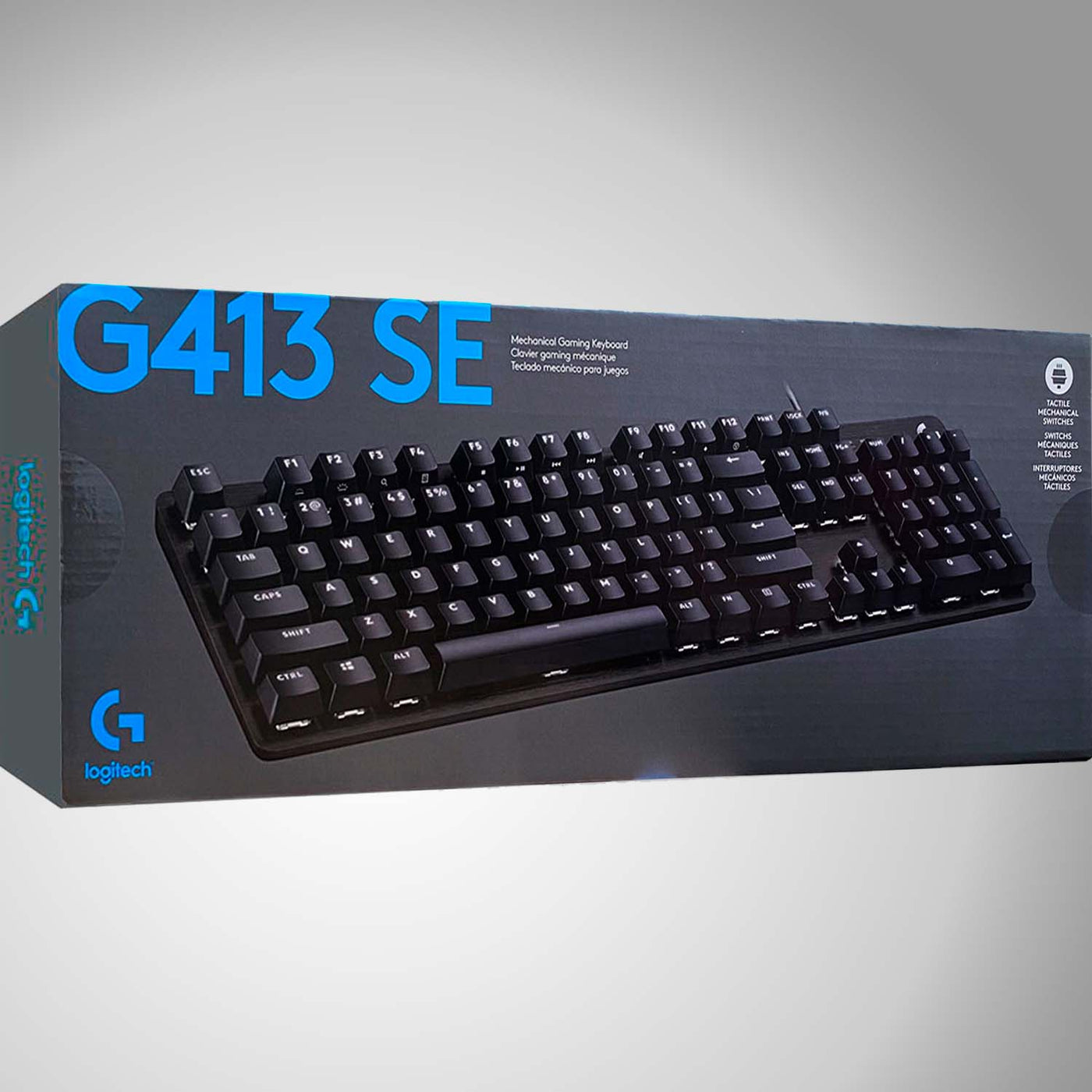 Teclado Gamer Logitech G413 SE Led White Mecánico FPS