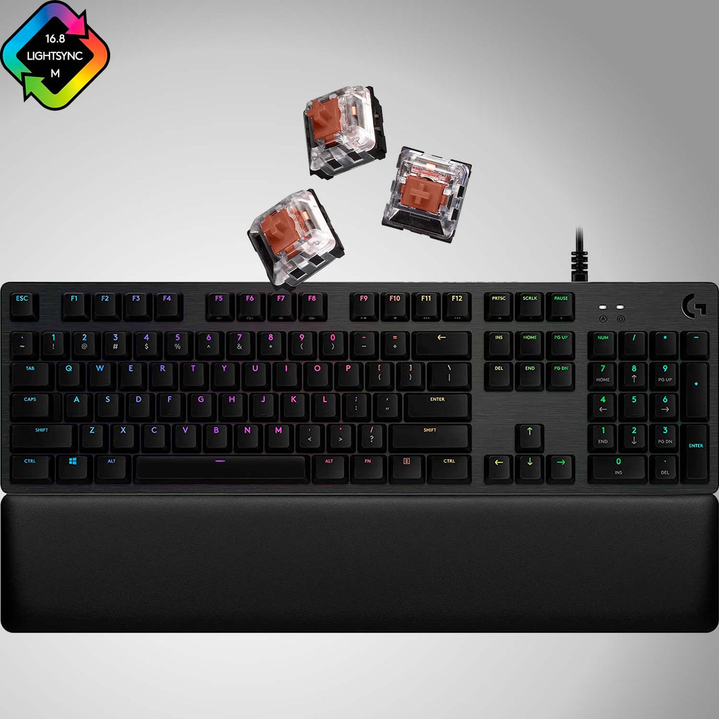 Teclado Gamer Logitech G513 RGB Mecánico Reposamanos Incluido