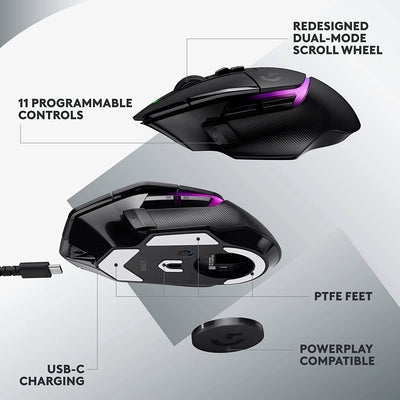 Mouse Inalámbrico  Gamer G502 X PLUS 25K DPI Lightforce RGB